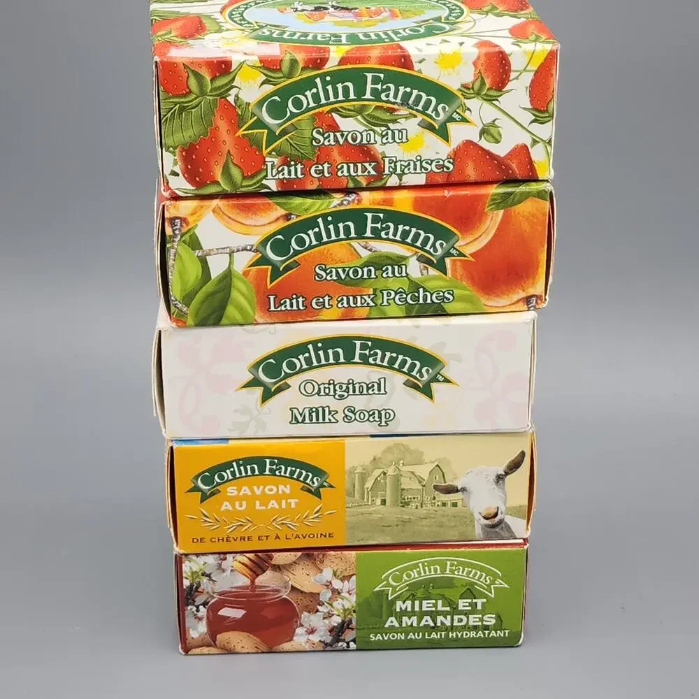 Corlin Farms Moisturizing Milk Soap Lot of 5 Assorted Scents New
